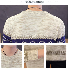 Sweaters And Pullovers Men Long Sleeve Knitted Sweater