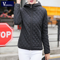 Hooded Jacket Casual Basic Warm Velvet Lamb Parka Coat