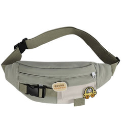 Waist Bags For Women Canvas Leisure Solid Color Fanny Pack