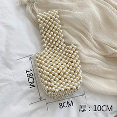 Mini Pearl Bag Handmade Vintage EVA Beaded Fashion Shoulder Bag