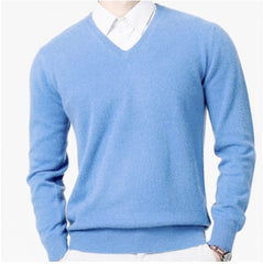 Men Cashmere Sweater Autumn Winter Soft Warm Jersey Jumper