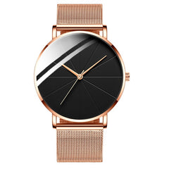 Minimalist Men Fashion Watches Simple Men Business Ultra Thin Stainless Steel