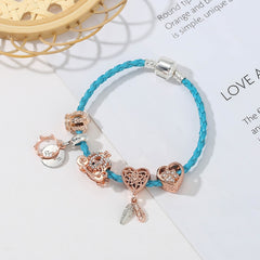 Ocean Collection Blue Turtle Seahorse Narwhal Beaded Dolphin Charm Bracelets