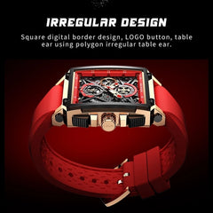 Watch Top Brand Luxury Waterproof Quartz Square Wrist Watches