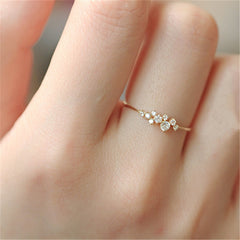 Classic Irregular Shiny Star Plum Ring Jewelry Accessories