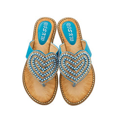 Outside Heart-shaped Women Slipper Summer Beach Slipper Female Casual