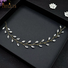 Alloy Leaves Golden Bridal Comb Wedding Hair Accessories