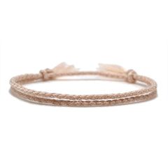 Simple Woven Cotton Rope String Bracelet Pray Yoga Handmade