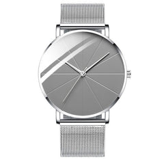 Minimalist Men Fashion Watches Simple Men Business Ultra Thin Stainless Steel
