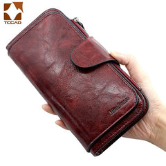 Women wallet made of leather Wallets Three fold VINTAGE