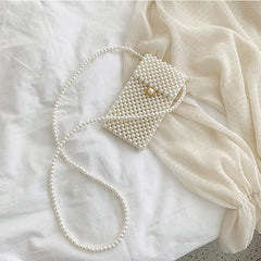 Mini Pearl Bag Handmade Vintage EVA Beaded Fashion Shoulder Bag