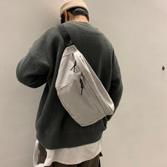 Large Capacity Storage Waist Bag Canvas Fanny Pack