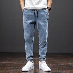 Cargo Jeans Streetwear Denim Jogger Pants Men Baggy Harem Jean