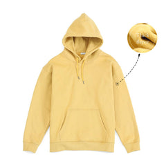 Hooded Hoodies Men Thick 360g Fabric Solid Basic Sweatshirts Jogger Texture Pullovers