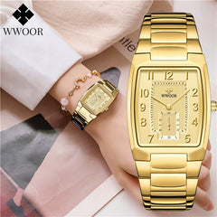 Watches Creative Steel Women Bracelet Wrist Ladies Square