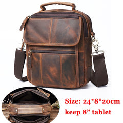 Original Leather Male Casual Shoulder Messenger bag Cowhide Fashion Cross-body Bag