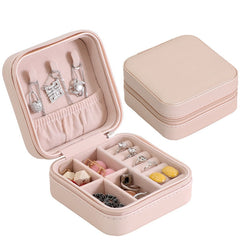 PU Jewelry Organizer Display Travel Jewelry Case Boxes Travel Portable Box