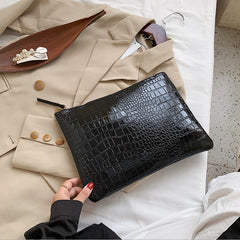 Women Handbag Crocodile Pattern Clutch Bag Female Casual