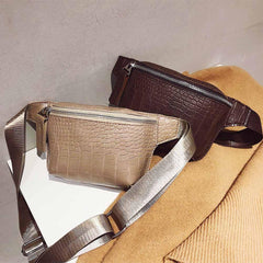 Retro Waist Bags PU Leather Pack Shoulder Bag Ladies