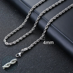 Cuban Chain Necklace Basic Punk Stainless Steel Curb Link Chain Chokers