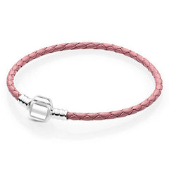 Silver Plated Cute Owl Snake Chain Charm Bracelet