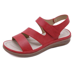 retro women beach sandals round head slope comfortable lightweight sandals