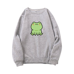 Frog Hoodie Vintage Harajuku Women's Winter Hoodies Kawaii Cute