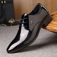 oxford shoes for men patent leather wedding shoes pointed toe dress shoes