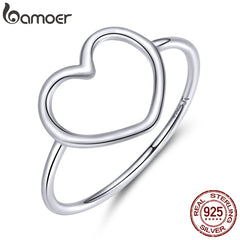 Simple Minimalist Heart Finger Rings Statement Jewelry