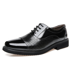 Man Split Leather Shoes Rubber Sole EXTRA Man Business Office Male