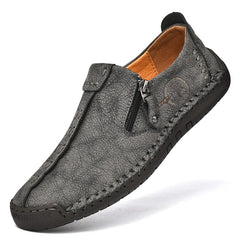 Comfortable Leather Casual Slip On Men Loafers Split Leather Shoes