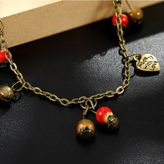 retro style imitation fruit Women anklet