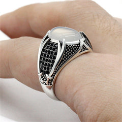 Retro Handmade Turkish Ring For Men Vintage