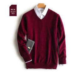 Men Cashmere Sweater Autumn Winter Soft Warm Jersey Jumper