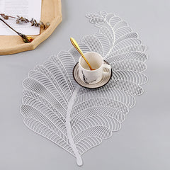 PVC Hollow Oil Water Resistant Nordic Non-slip Kitchen Placemat
