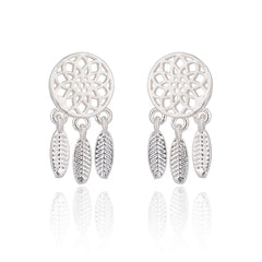 Fashion Jewelry Silver Color Small Pearl Cat Stud Earrings