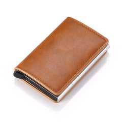 Business ID Credit Card Holder Men Women Coin Leather Wallet RFID