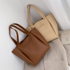 bag large capacity shoulder bags high quality PU leather shoulder bags