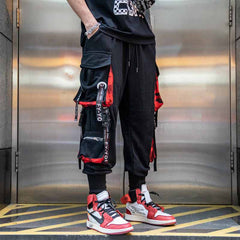 Streetwear Men Cool Pants Pocket Loose Men HipHop Fashion Joggers