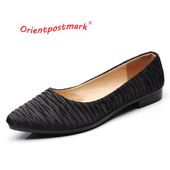Women Flats Ballet Office Work Shoes FlatsOversize Boat