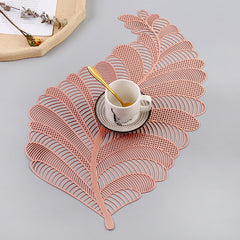 PVC Hollow Oil Water Resistant Nordic Non-slip Kitchen Placemat