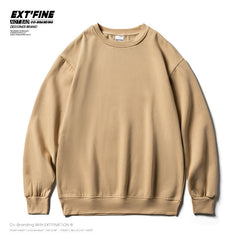 Men Solid Color Sweatshirts Male Oversized Hoodies Streetwear