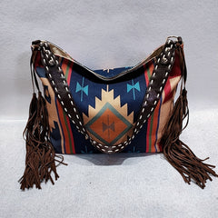 Hand-made Canvas Linen One Shoulder Bag Female Bag Bohemian Style
