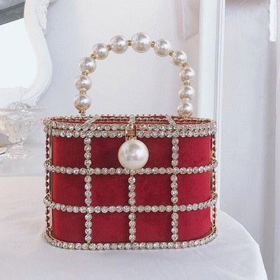 Diamonds Basket Evening Clutch Bags