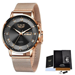 Watches Ultra-thin Luxury Quartz Watch Fashion Ladies Clock Stainless Steel