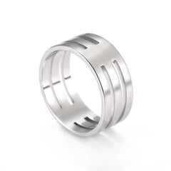 Fashion Simple Stainless Steel Couple Ring