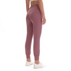 Women Naked-feel Fabric Loose Fit Sport Active Back waist Lounge Jogger