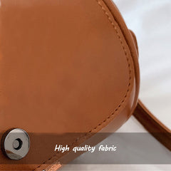 Casual Solid Color Barrel-Shaped Bag PU Leather Designer Handbags