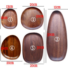Whole Wood Lovesickness Wood with Irregular Oval Solid Wood Pan