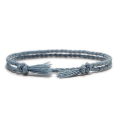 Simple Woven Cotton Rope String Bracelet Pray Yoga Handmade